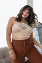 Load image into Gallery viewer, Plus Size Crochet Lace High Neck Bralette
