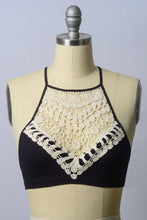 Load image into Gallery viewer, Crochet Lace High Neck Bralette
