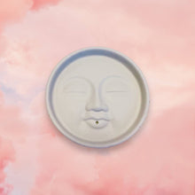 Load image into Gallery viewer, Moon Face Celestial Incense Holder - Colorful Concrete
