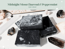 Load image into Gallery viewer, Midnight Moon Charcoal &amp; Peppermint Soap
