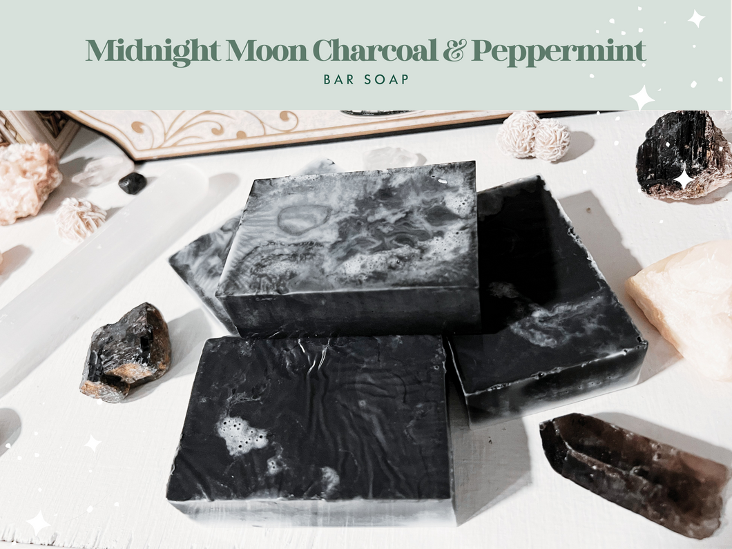 Midnight Moon Charcoal & Peppermint Soap