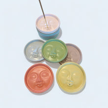 Load image into Gallery viewer, Moon Face Celestial Incense Holder - Colorful Concrete
